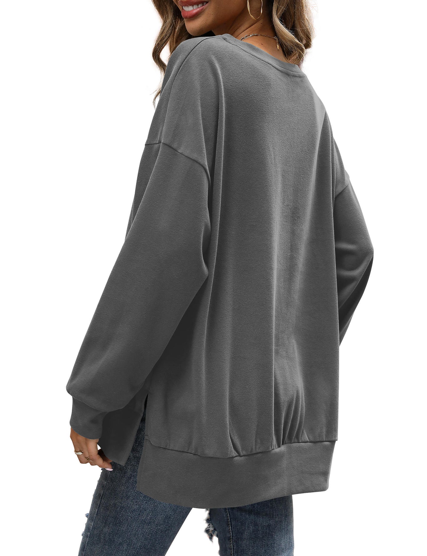 Sweatshirts for Women Crewneck Casual Long Sleeve Shirts Tunic Tops