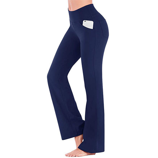 Flare Yoga Pants for Women with Pockets High Waisted
