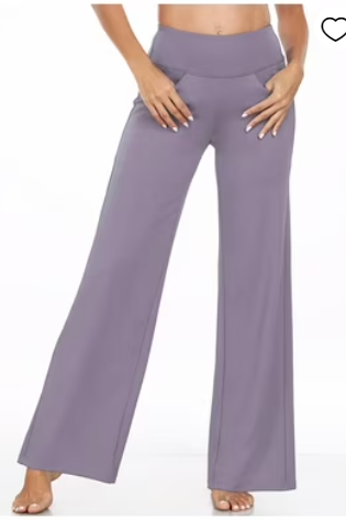 Womens Wide Leg Pants Loose Casual Sweatpants with Pockets