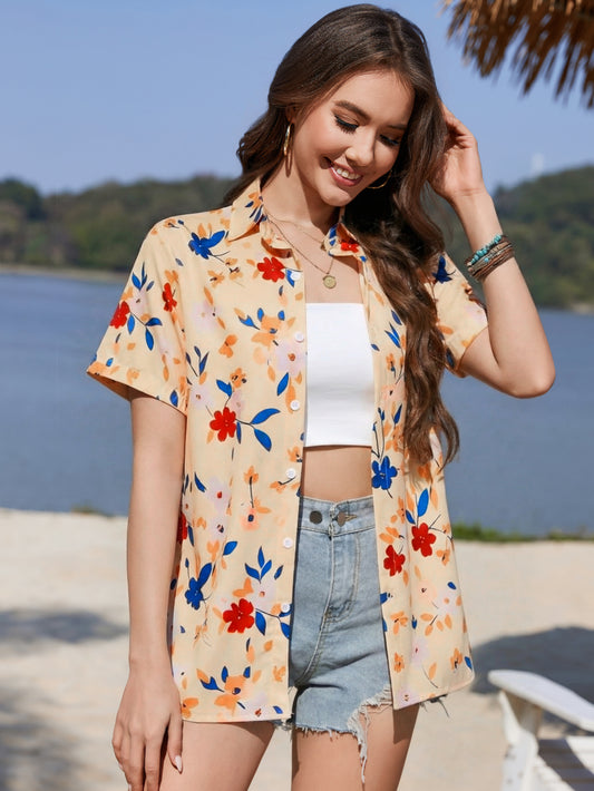 Fancyglim Women's Button Down Shirt 1667