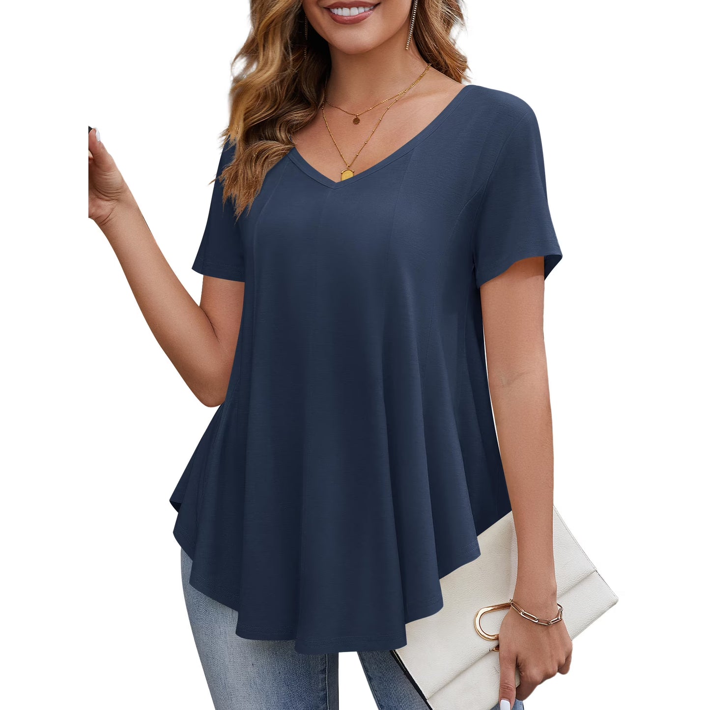 Fancyglim Women Tunic Tops 1152