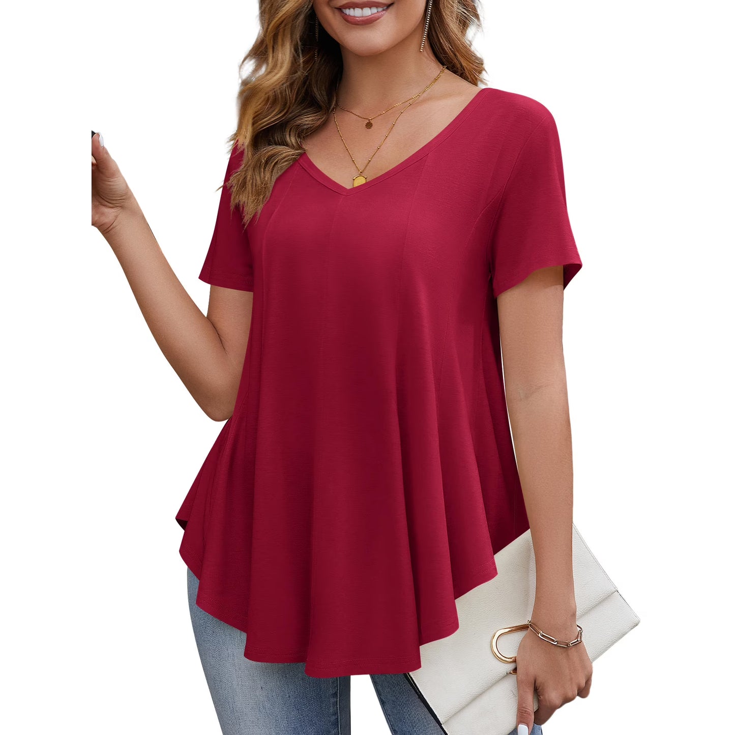Fancyglim Women Tunic Tops 1152