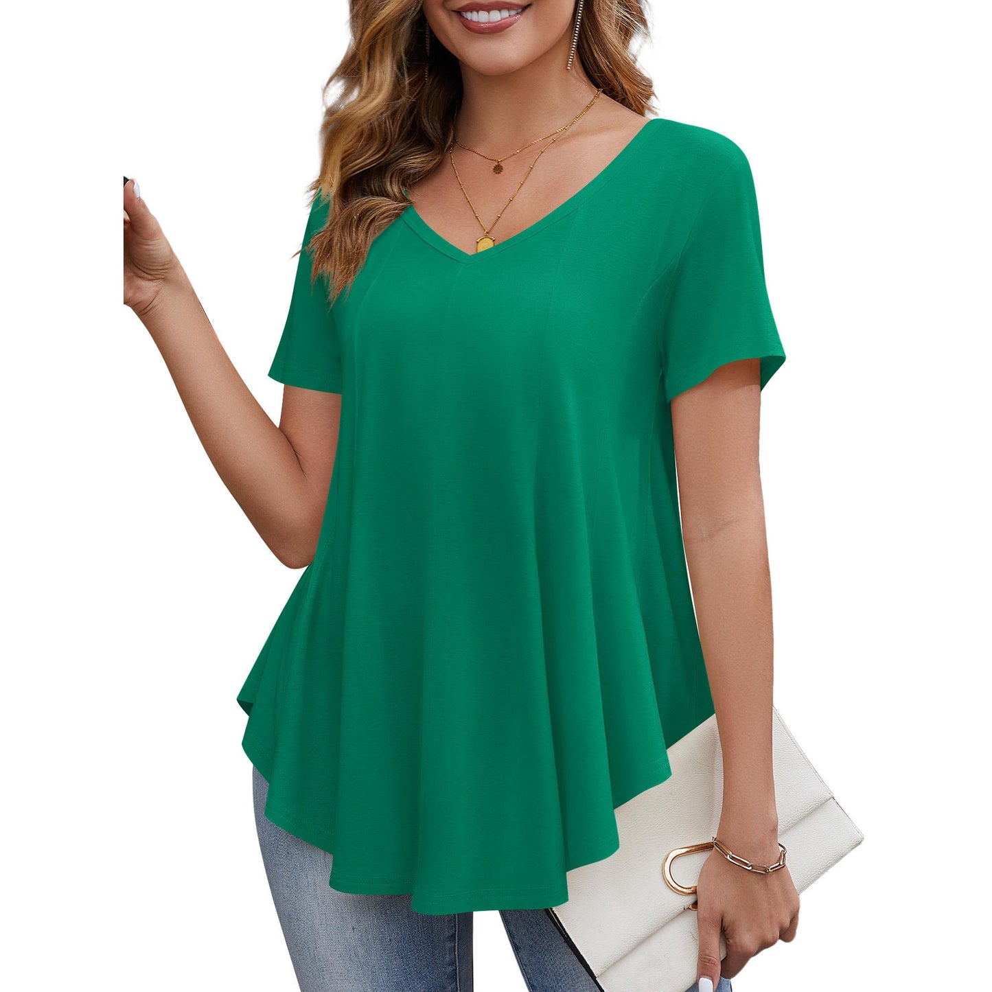 Fancyglim Women Tunic Tops 1152