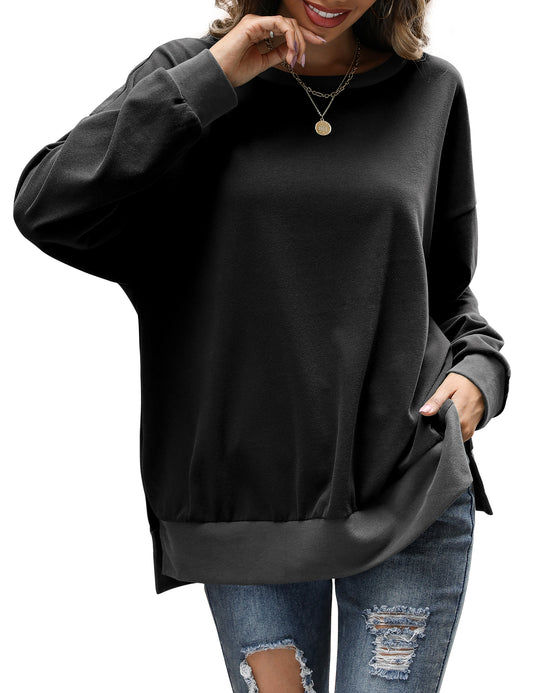 Sweatshirts for Women Crewneck Casual Long Sleeve Shirts Tunic Tops